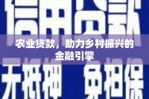 巴马农业贷款，助力乡村振兴的金融引擎