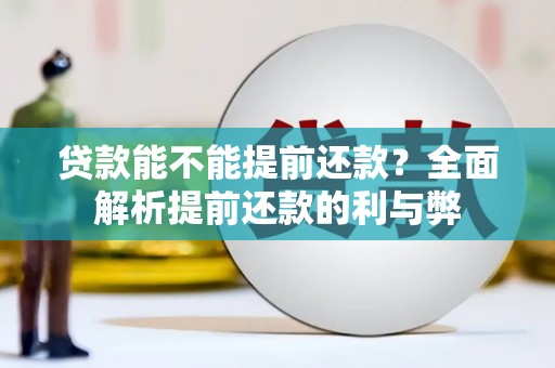 邵阳县贷款能不能提前还款？全面解析提前还款的利与弊
