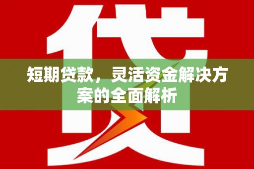 武进短期贷款，灵活资金解决方案的全面解析