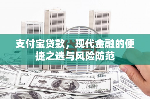 大丰支付宝贷款，现代金融的便捷之选与风险防范