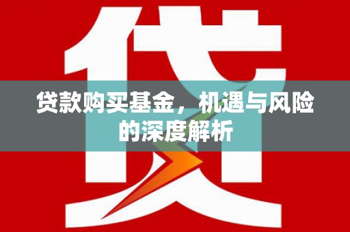 固始贷款购买基金，机遇与风险的深度解析