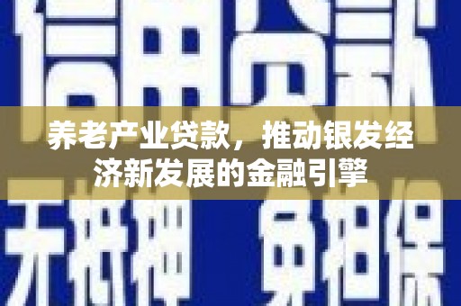 吐鲁番养老产业贷款，推动银发经济新发展的金融引擎