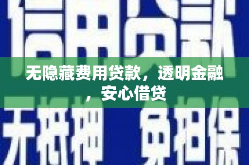 彰化市无隐藏费用贷款，透明金融，安心借贷