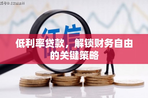 鄂城低利率贷款，解锁财务自由的关键策略