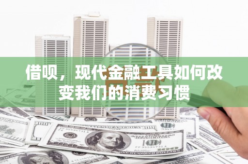 厦门借呗，现代金融工具如何改变我们的消费习惯
