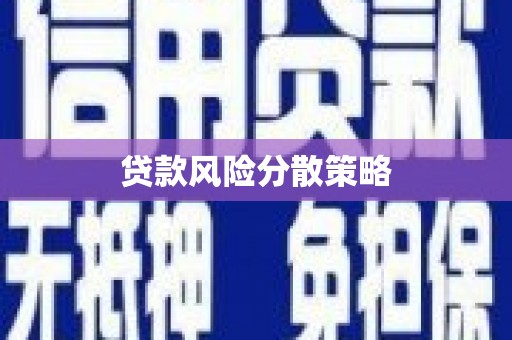 工业园区贷款风险分散策略