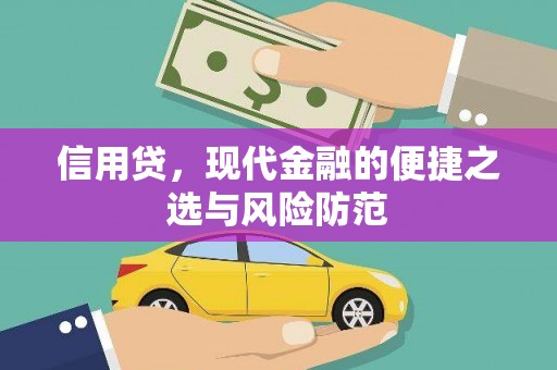 禄劝信用贷，现代金融的便捷之选与风险防范