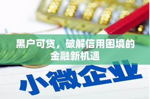右江黑户可贷，破解信用困境的金融新机遇
