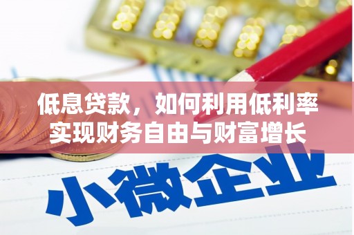 柳林低息贷款，如何利用低利率实现财务自由与财富增长